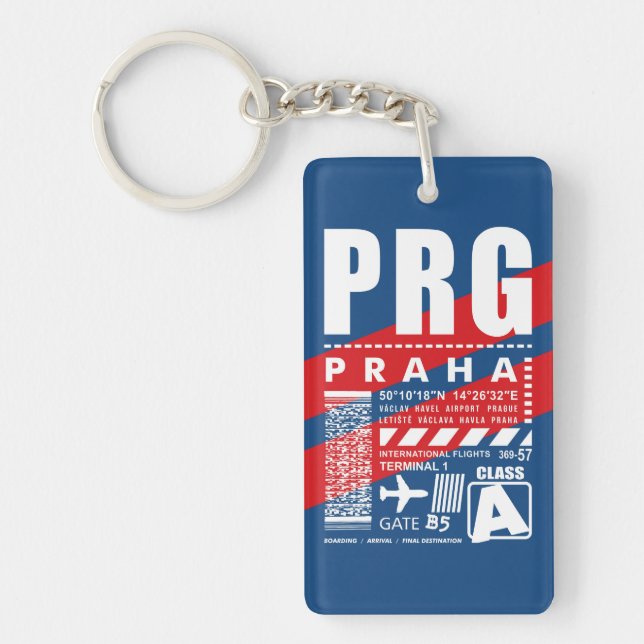 Porte-clefs Aéroport PRG Prague (Devant)