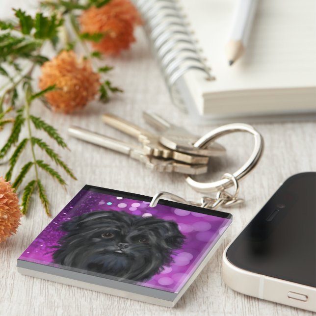 PORTE-CLEFS AFFENPINSCHER   (Devant Droit)