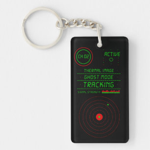 Porte-clefs Affichage de l'art du radar de suivi de fantôme pa