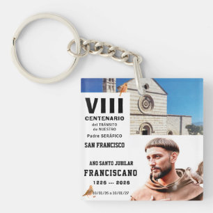Porte-clefs Affiche brillante de Saint François d'Assise
