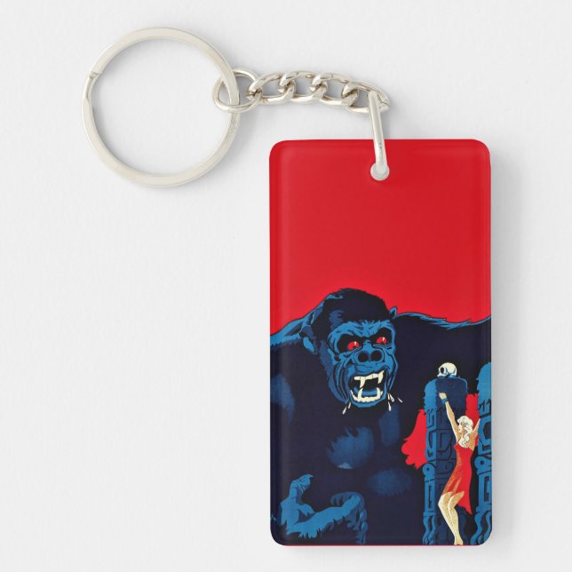 Porte-clefs Affiche de film du roi Kong, singe géant et monstr (Devant)