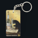 Porte-clefs Affiche française rétro "absinthe bourgeois"<br><div class="desc">Le célèbre poster chat noir qui boit de l'absinthe a été partout dans le monde et reste l'une des plus belles et représentatives affiches de 1900. Fondé par les frères Mourgue pour la célèbre distillerie bourgeoise de Pontarlier, il utilise les mêmes codes que le célèbre tableau de Charles Maire pour...</div>