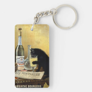 Porte-clefs Affiche française rétro "absinthe bourgeois"