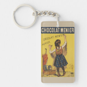Porte-clefs Affiche vintage Chocolat Menier française Art Boui