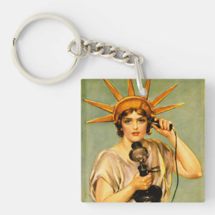 Porte-clefs Affiche vintage de la Première Guerre mondiale Hel