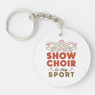 Porte-clefs Afficher la chorale est mon sport