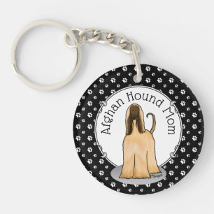 Porte-clefs Afghan Hound Maman Afghan Maman (fawn) Mignonne ma