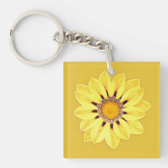 Porte-clefs Afrique / Gazanie - Or de moutarde (Devant)