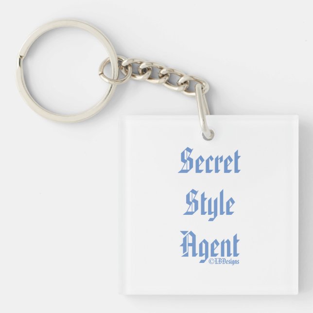 Porte-clefs Agent De Style Secret Par LBDesignings Porte - clé (Devant)