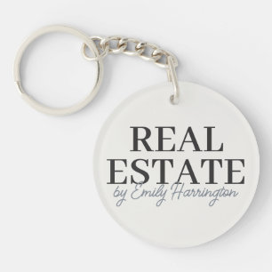 Porte-clefs Agent immobilier moderne neutre