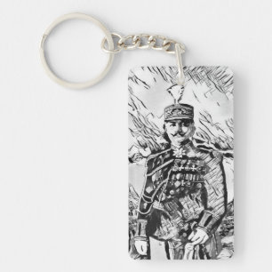 Porte-clefs Agha Petros et le drapeau