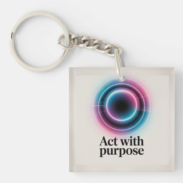 Porte-clefs Agir avec un but (Devant)