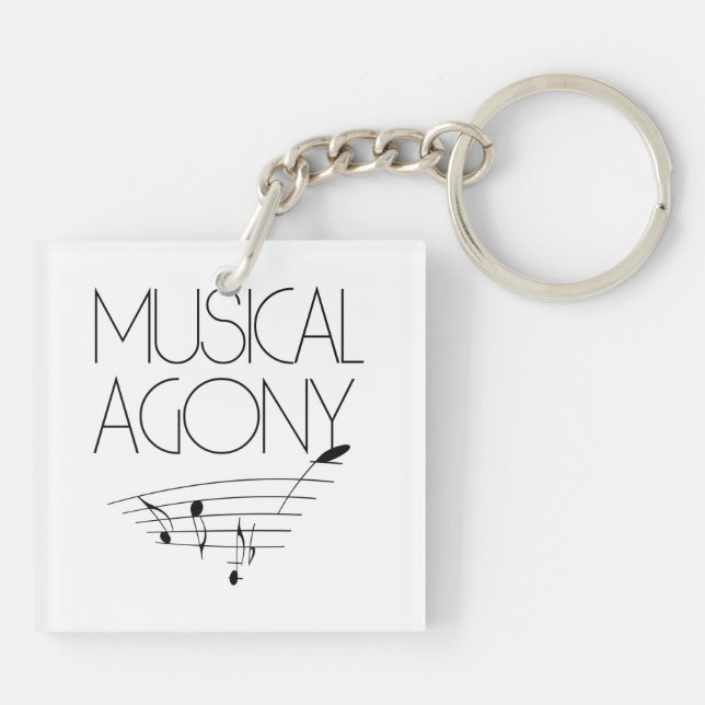 Porte-clefs Agonie musicale (Dos)