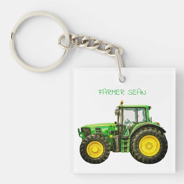 Porte-clefs Agriculteurs John Deere Tracteur (Devant)