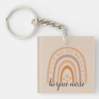 Porte-clefs Aide-infirmière Script Rainbow Hospice