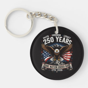 Porte-clefs Aigle 250 Ans Une Nation Sous Dieu