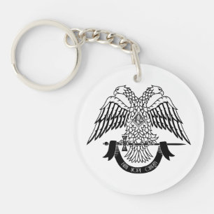 Porte-clefs Aigle à deux têtes comme symbole maçonnique