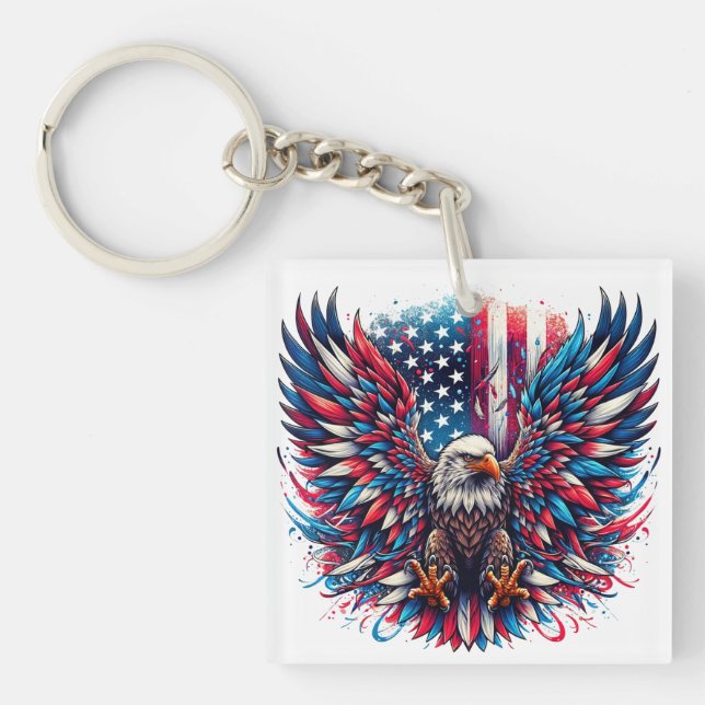 Porte-clefs aigle américain (Devant)