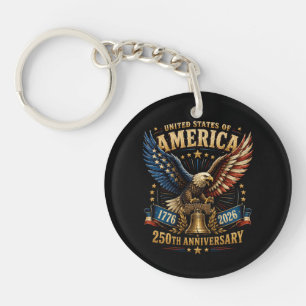 Porte-clefs Aigle du 250e anniversaire des États-Unis d'Amériq