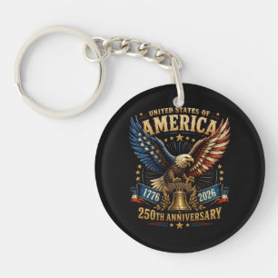 Porte-clefs Aigle du 250e anniversaire des États-Unis d'Amériq