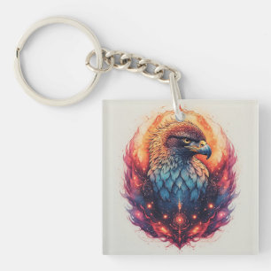 Porte-clefs 🦅 Aigle Gras Art Charme d'Esprit Céleste 🦅