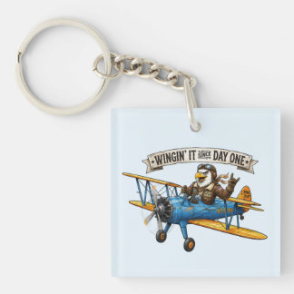 Porte-clefs Aile d'aigle qui improvise
