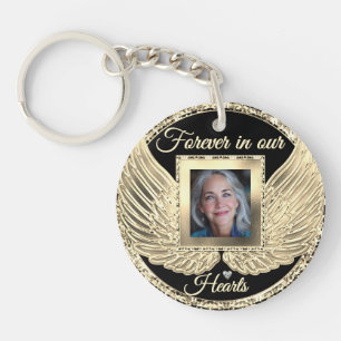 Porte-clefs Ailes d'ange de souvenir personnalisées Ajouter un