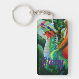 Porte-clefs Ailes de feu Gloire, Porte - clé acrylique