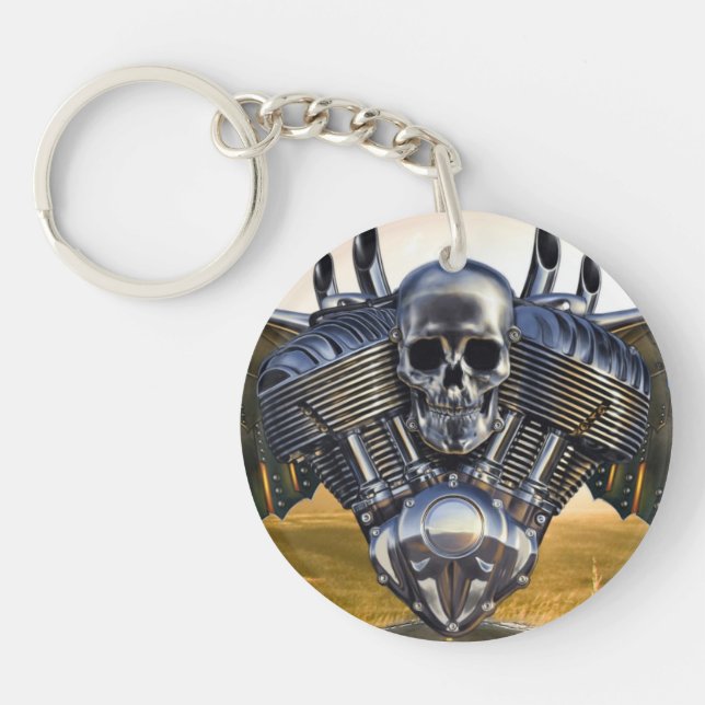 Porte-clefs Ailes de porte - clé de cercle d'anarchie (Devant)