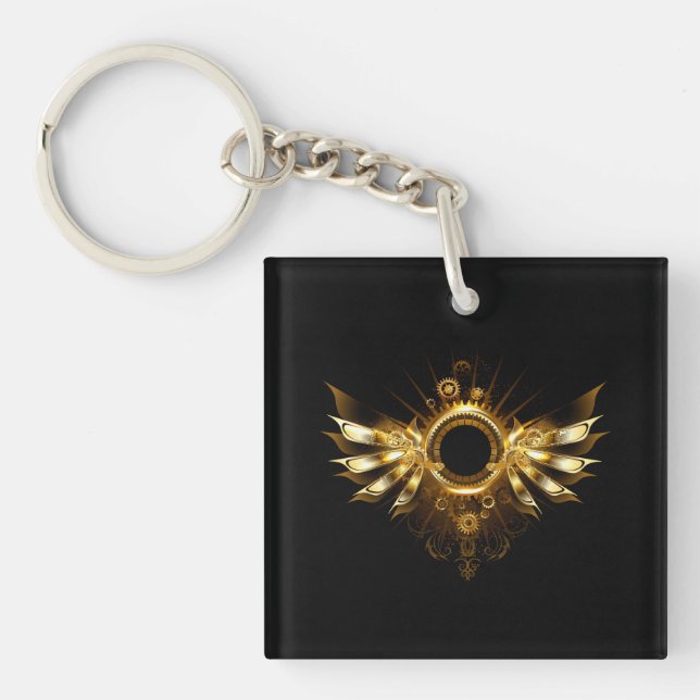 Porte-clefs Ailes de Steampunk (Devant)
