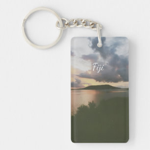 Porte-clefs Aimant photo flexible de l'île tropicale des Fidji