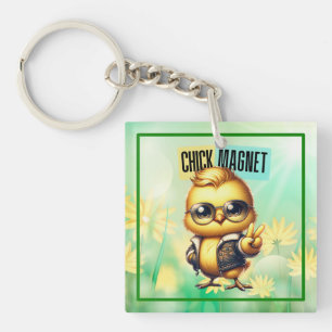 Porte-clefs Aimant Poussin Mignon Drôle de Pâques
