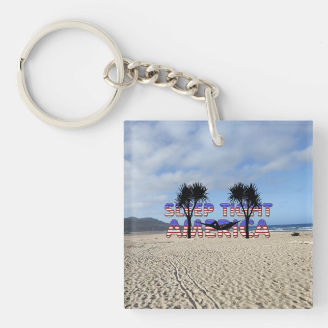 Porte-clefs Aimants TEE Sleep Tight America (Devant)