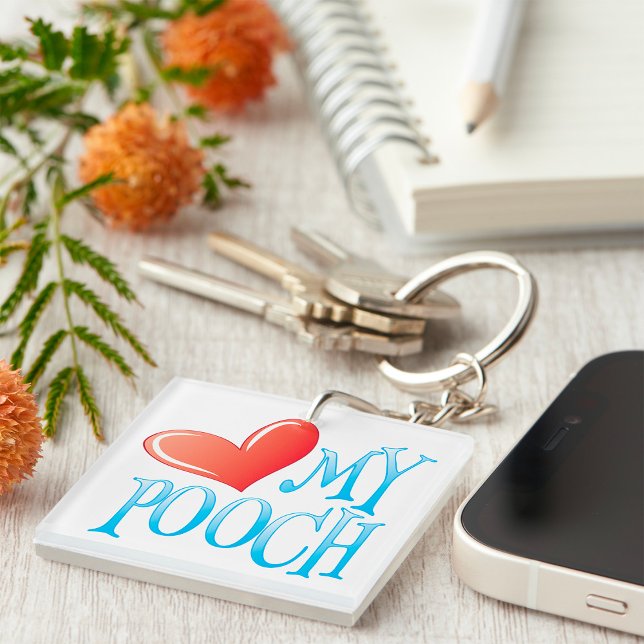Porte-clefs Aime mon toutou (Créateur téléchargé)
