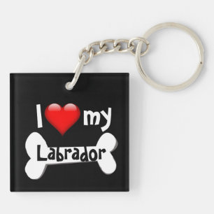 Porte-clefs Aimer ma race de chien (entrer la race préférée) P