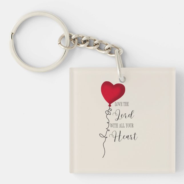 Porte-clefs Aimez le ballon Lord & Heart (Devant)