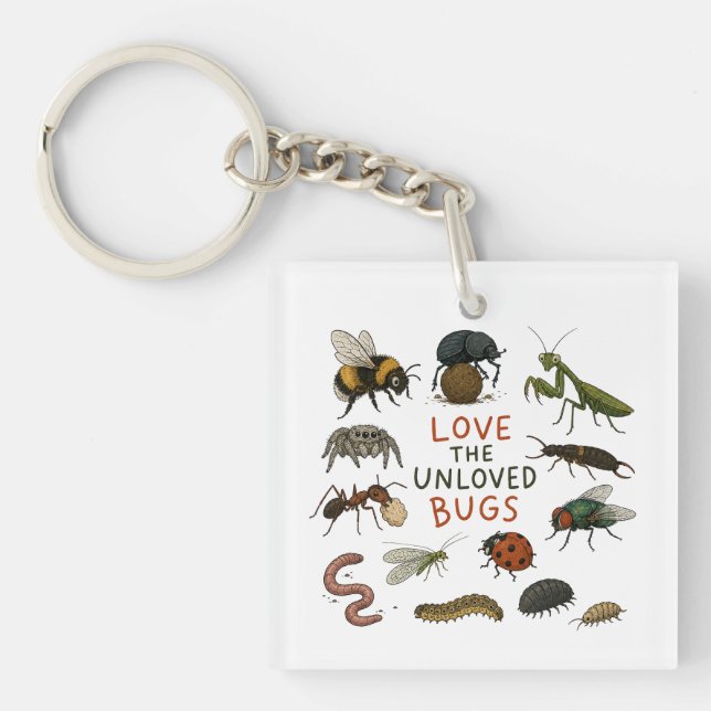 Porte-clefs Aimez les insectes méprisés (Devant)