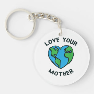 Porte-clefs Aimez Votre Mère Terre Cœur