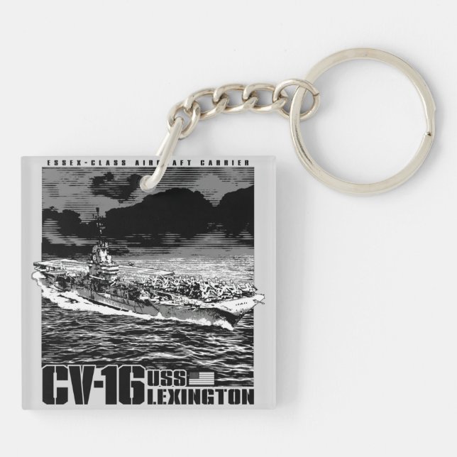 Porte-clefs Aircraft carrier CV-16 (Dos)