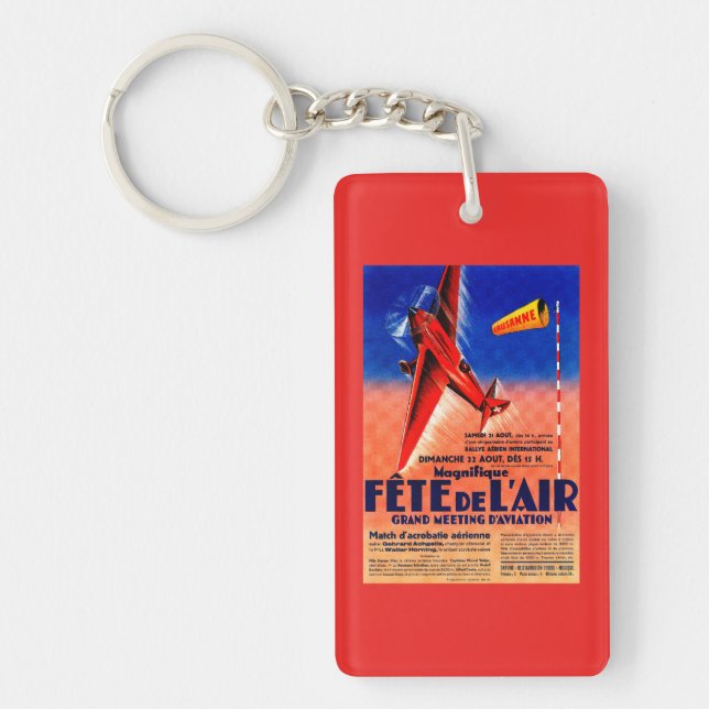 Porte-clefs Airshow comportant le courrier promotionnel de (Devant)