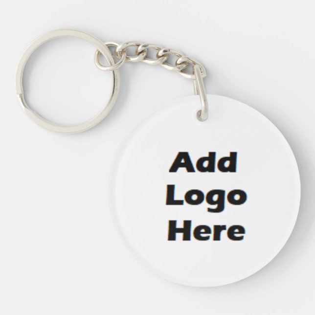 Porte-clefs Ajouter le logo et les informations de l'entrepris (Devant)