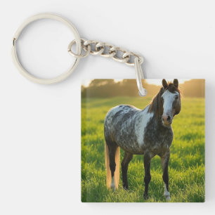 Porte-clefs Ajouter une Personnaliser photo de cheval