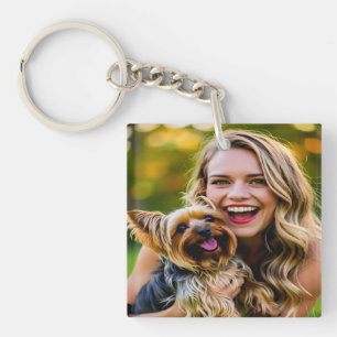 Porte-clefs Ajouter une photo de Yorkshire Terrier Personnalis
