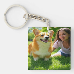 Porte-clefs Ajouter une photo pour animaux de compagnie Person