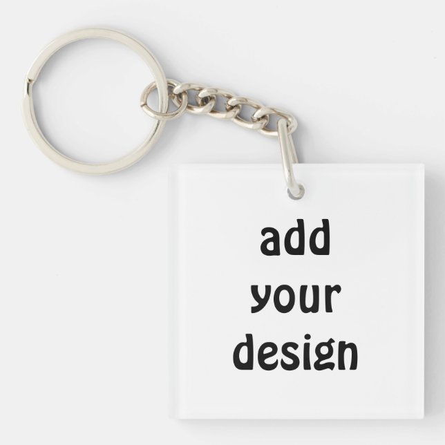 Porte-clefs ajouter votre conception (Devant)
