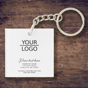 Porte-clefs Ajouter votre logo avec promotion de texte personn