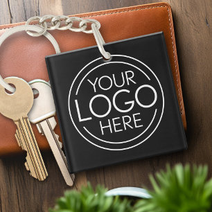 Porte-clefs Ajouter Votre Logo Entreprise Moderne Minimaliste