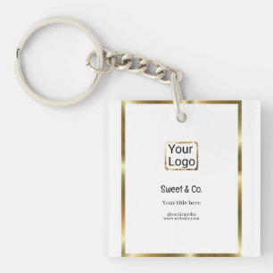 Porte-clefs ajoutez personnalisé votre logo nom de l'entrepris