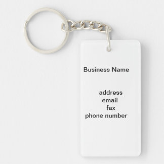 Porte-clefs Ajoutez votre business name 3D transparent,...