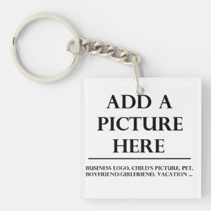 Porte-clefs Ajoutez votre propres image et texte à ceci
